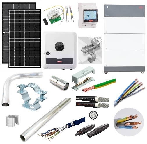 Komplett-Set mit 6,16kWp und 7,7kWh Speicher für Ziegeldach