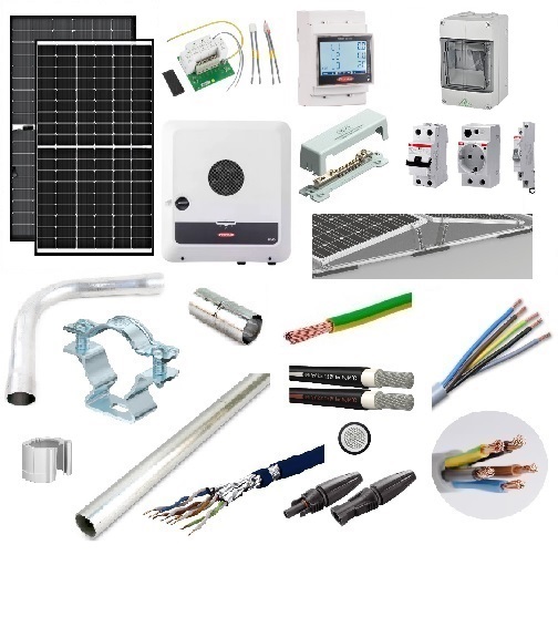 Notstrom-Set mit 3,52kWp für Flachdächer